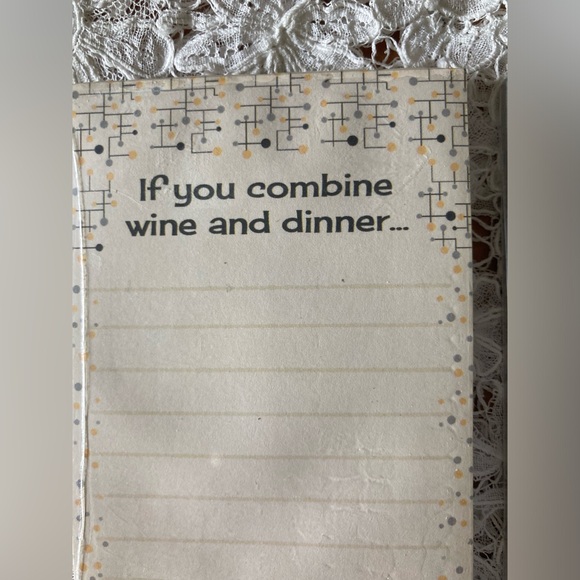 NWT magnetic Notepads WINE & BEER Fun Novelty Pair 9 1/2” x 2 3/4” GREAT… - Picture 2 of 6